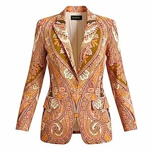 KOBI HALPERIN Women's Clare Paisley Poplin Jacket M
